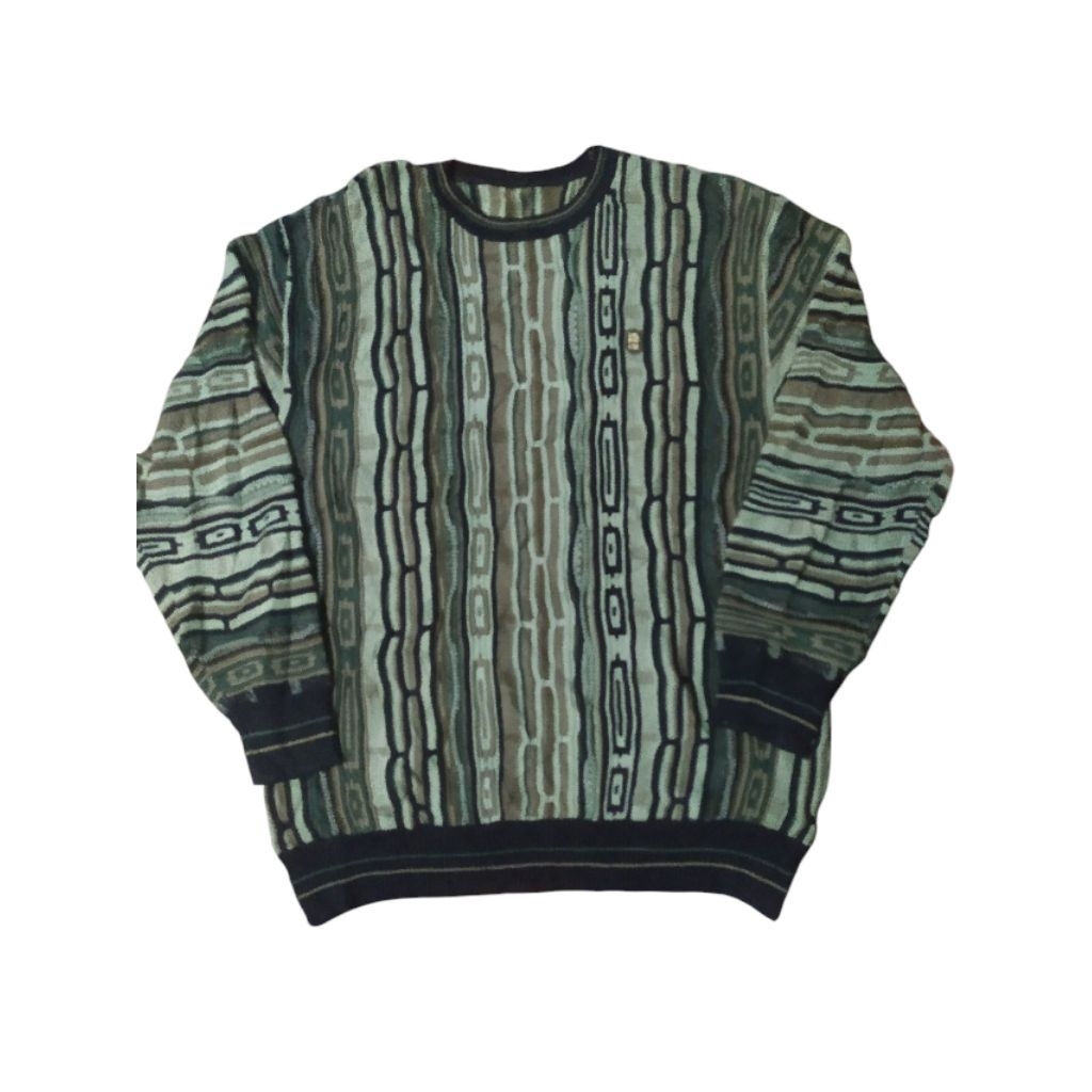 knitwear vintage 3D pattern like coogi