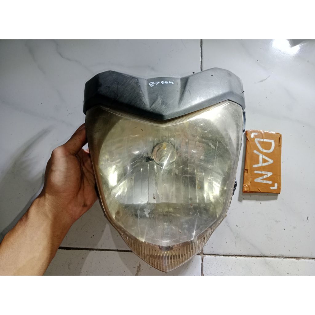 lampu depan byson karbu headlamp byson satu set ori lepasan