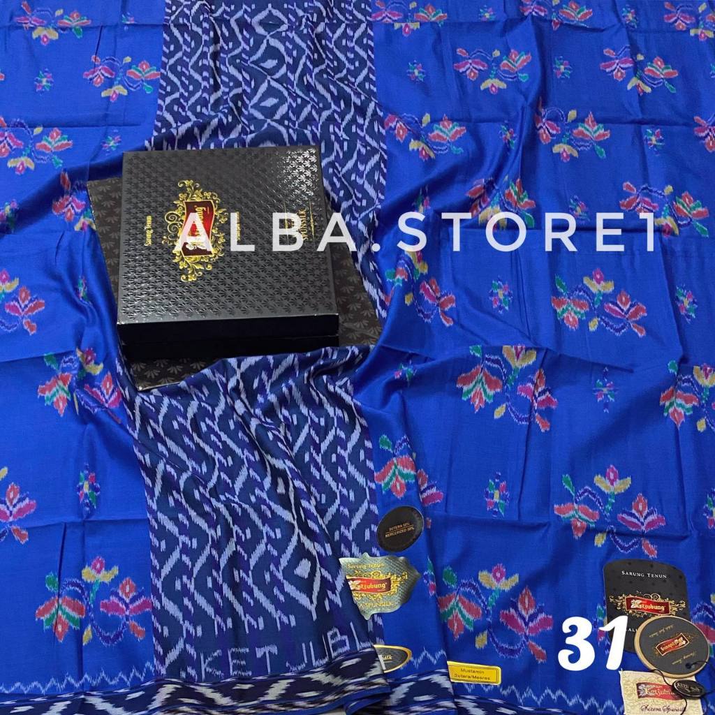 Sarung Ketjubung Mustamin Jadul Full Mesres Motif Goyor