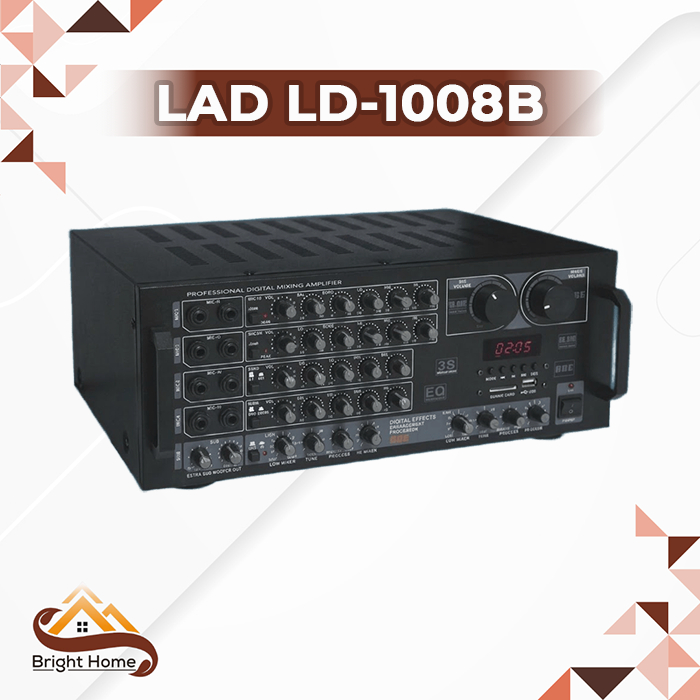 Power Ampli Mixer 8 Channel LAD LD-1008B Bluetooth