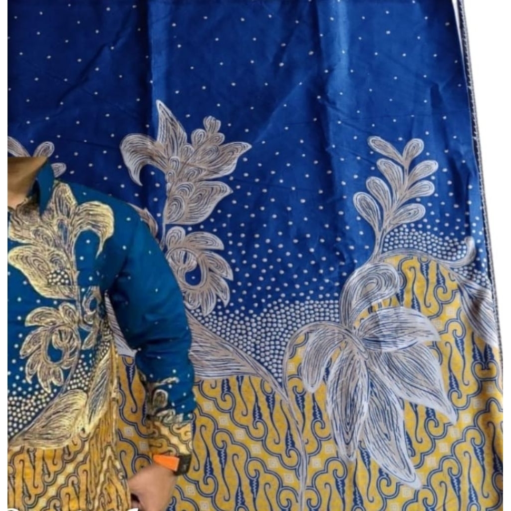 Kain Batik Jarik Kebaya Kode 859 Couple Katun Printing Sogan Lawasan Seragam Bridesmaid Meteran Tj