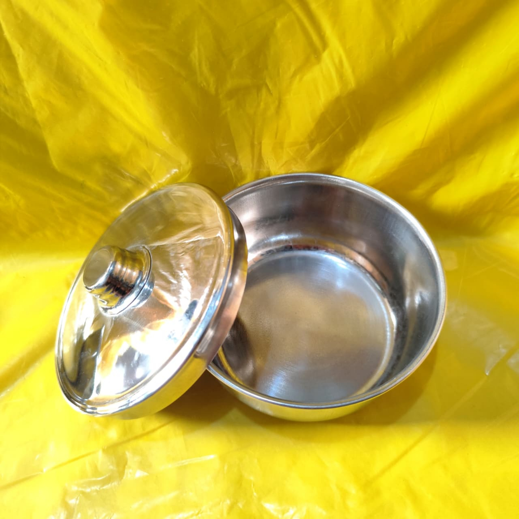 Com Tutup Stainless 12,5 cm MARWA. Kom Betadine, Kom Kapas, Kom + Tutup/Com Betadine Iodine Com besa