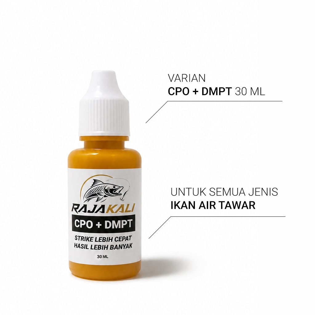 Rajakali CPO + DMPT 30ml | Essen Sawit Murni + DMPT Super Konsentrat Essen Pancing Premium Booster S