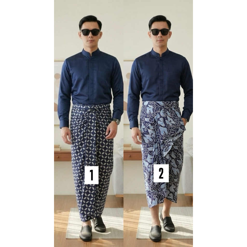 AKSARA - Kain Batik Cap Warna Navy - Batik Navy - Kain Batik Navy - Kain Batik Solo Kain Batik Pekal