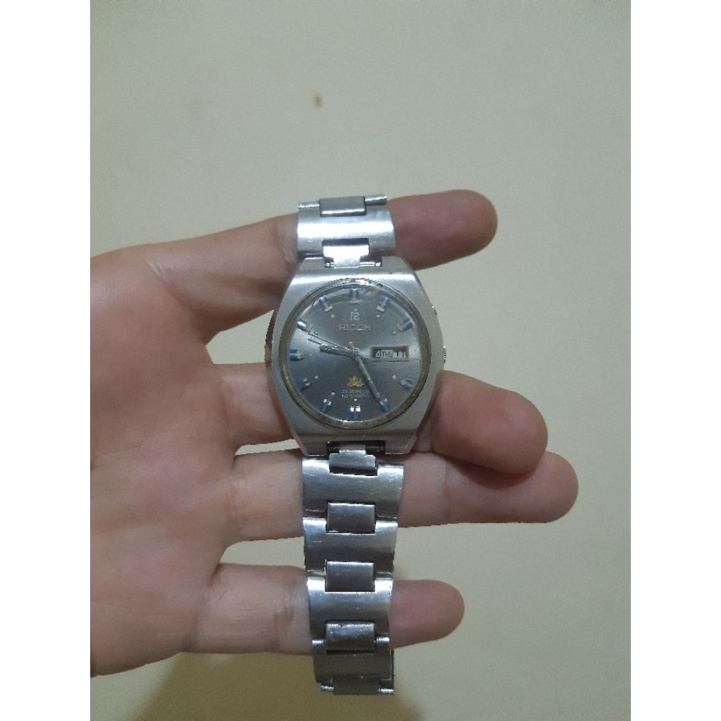 Jam Tangan Ricoh Automatic 21 Jewels Vintage – Full Original, Elegant Klasik
