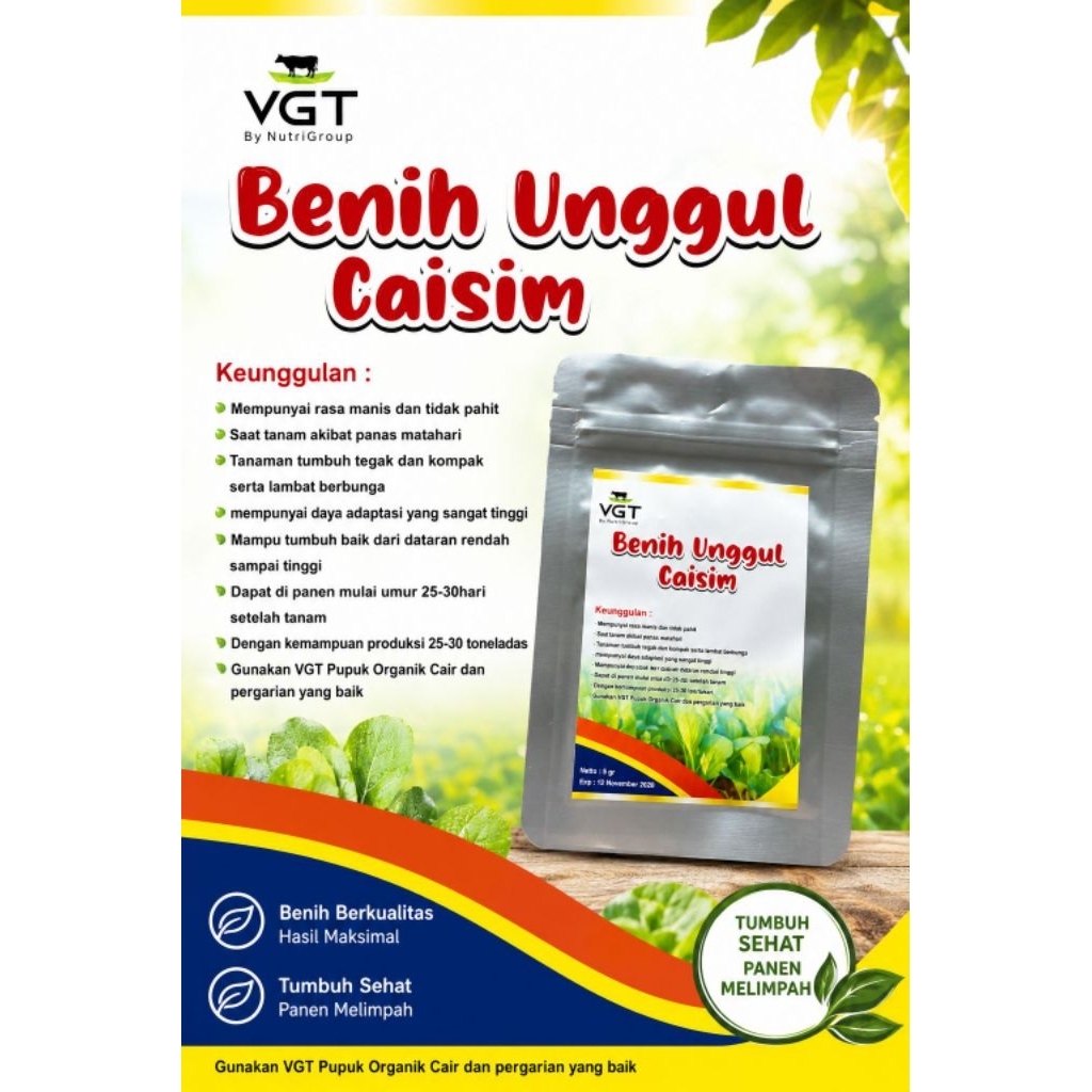 VGT Benih Unggul Caisim Bibit Sayur Bibit Caisim