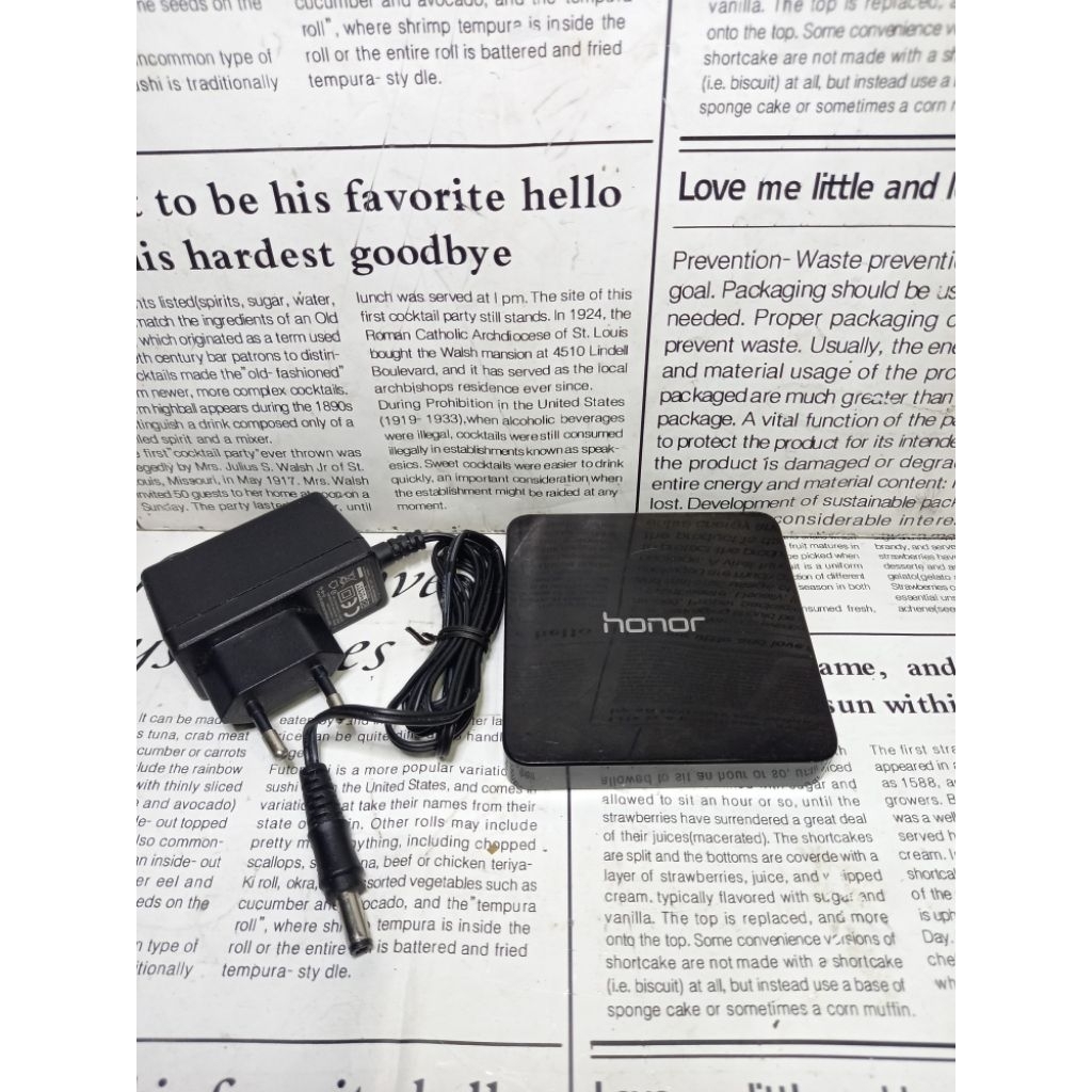 STB HUAWEI HONOR M321 BAHASA CHINA _TESS NORMAL UNIT+ADAPTOR TIDAK TERMASUK REMOT