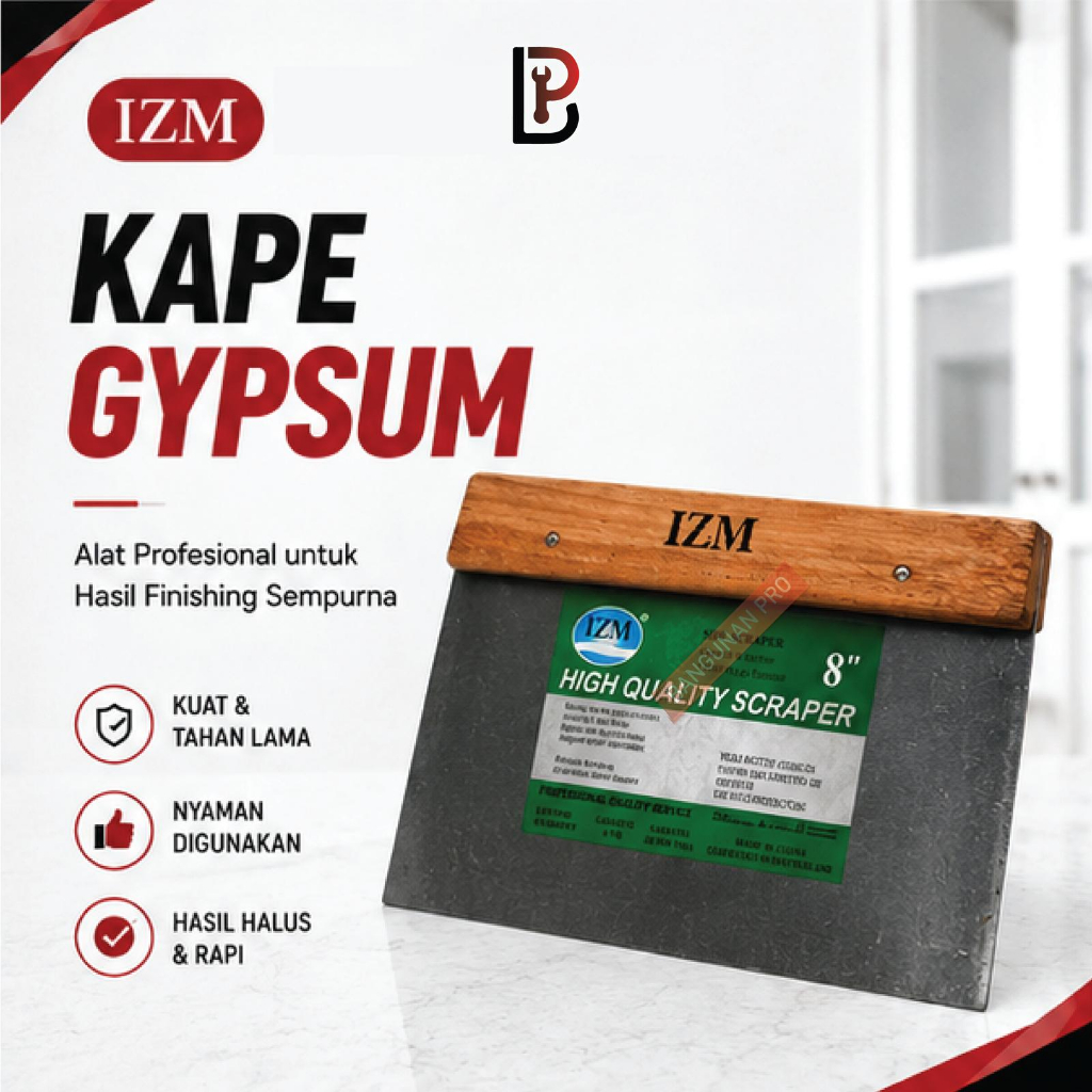 Kape Gypsum Gipsum Scraper 8" Inch 20 cm Alat Penghapus Plaster dan Wallpaper dari Dinding Lantai da