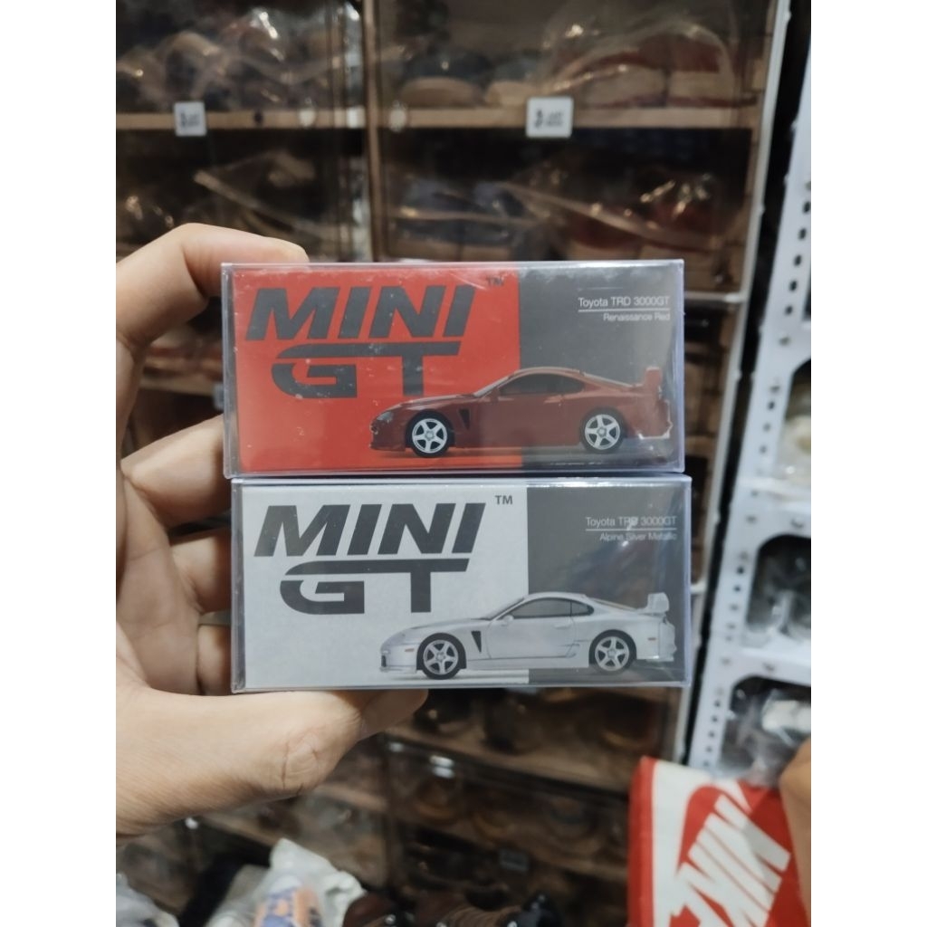 Mini GT Toyota Supra TRD 3000GT Silver Red