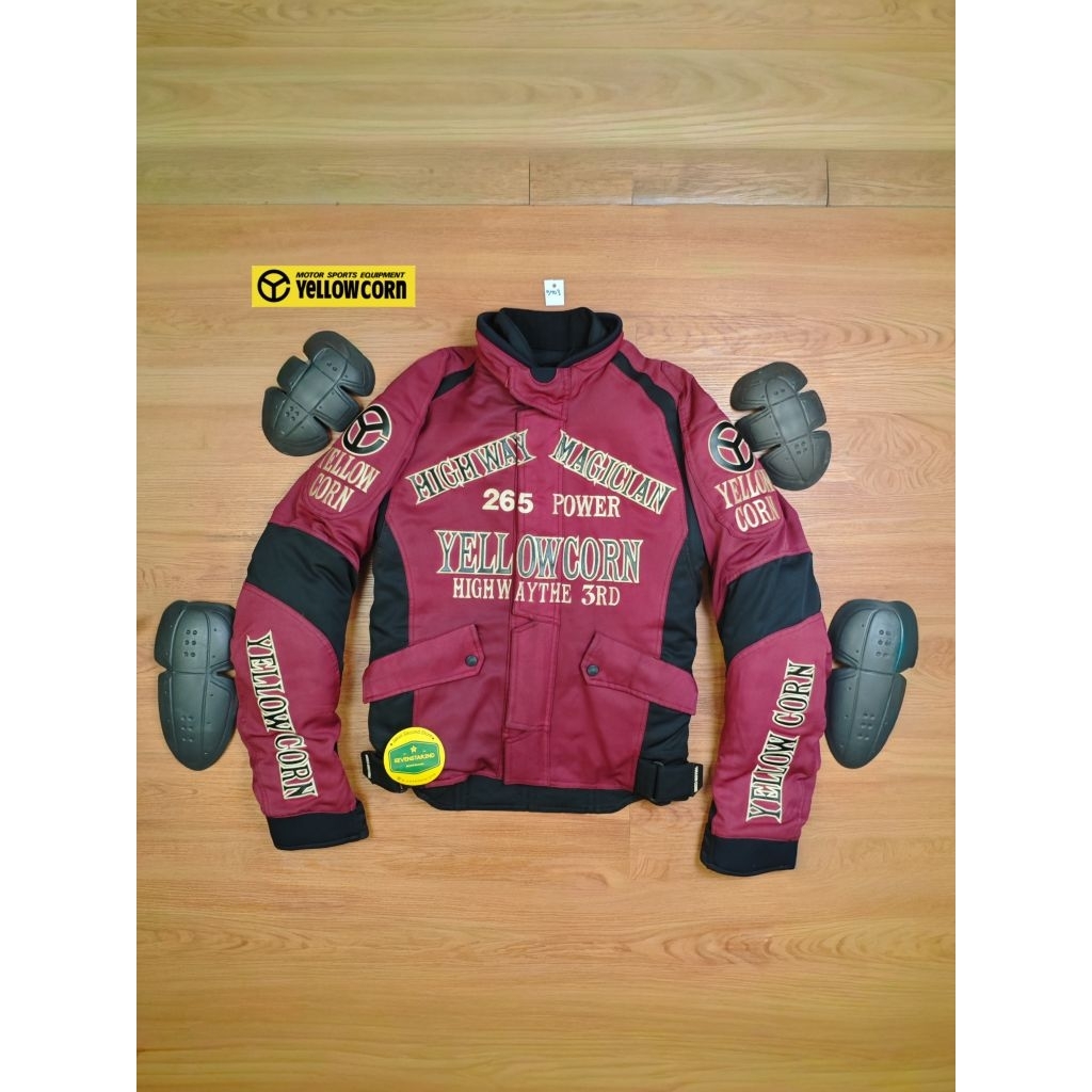 yellow corn bikers Motorcycle touring jacket