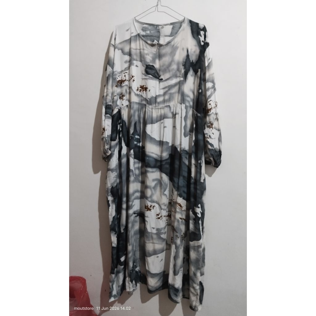gamis rayon pl free hijab