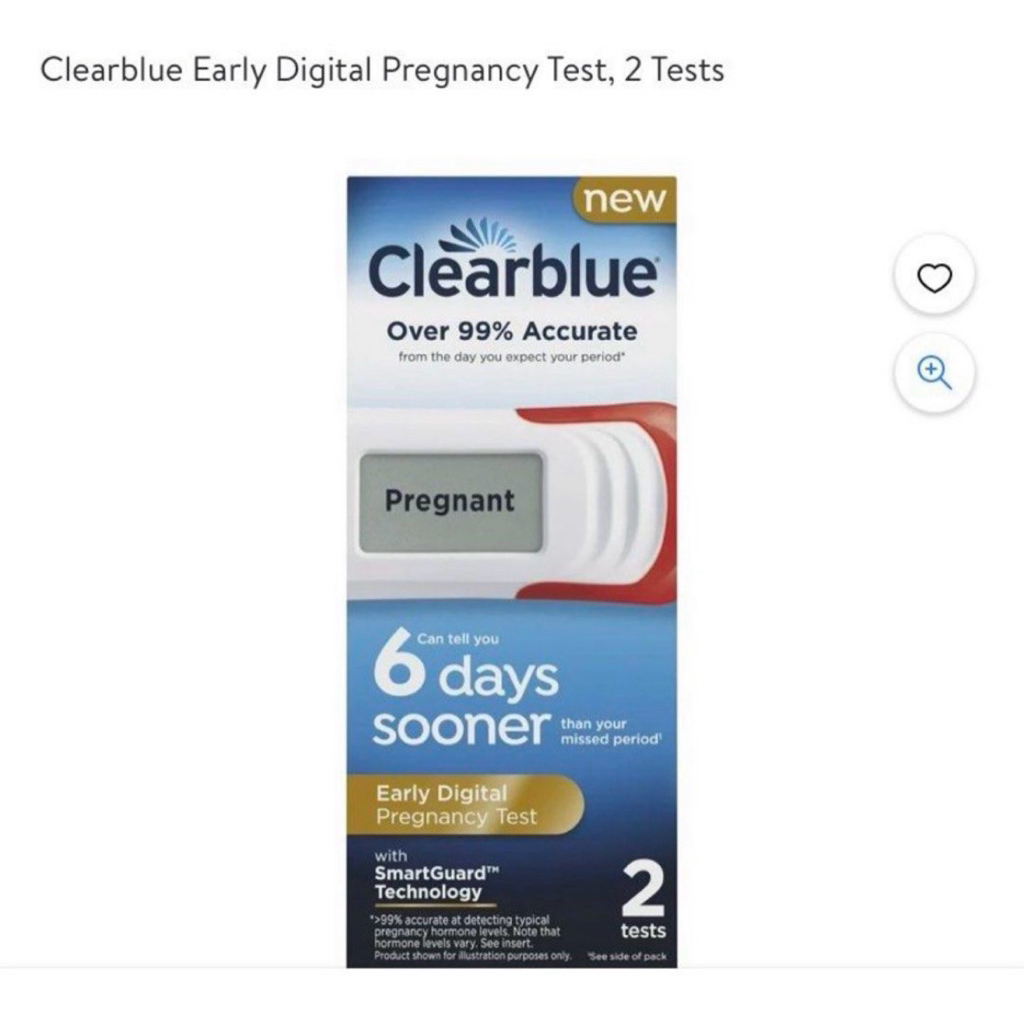 Original testpack Clearblue digital pregnancy
