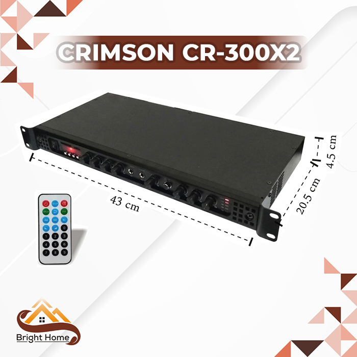 Power Amplifier Mixer 100W RMS CRIMSON CR-300X2