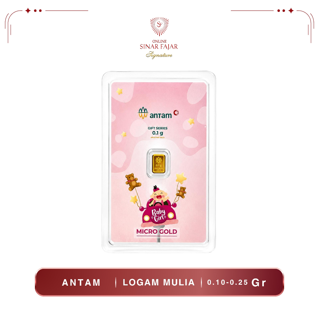Antam Emaskita Logam Mulia Gift Series Baby Girl Car 999.9 - Termurah Asli