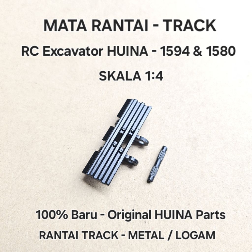 Mata Rantai TRACK METAL Roda RC EXCAVATOR HUINA 1594 1580 Asli original Huina Parts