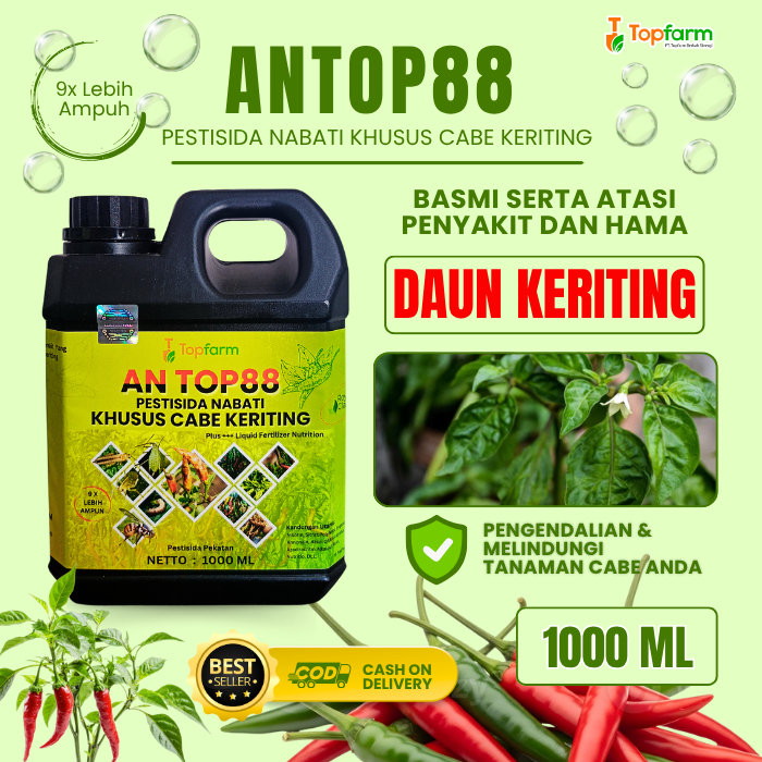Pestisida Topfarm / Obat Semprot Daun Cabe Keriting / Obat Kriting Daun Tanaman Cabe / Obat Anti Ker