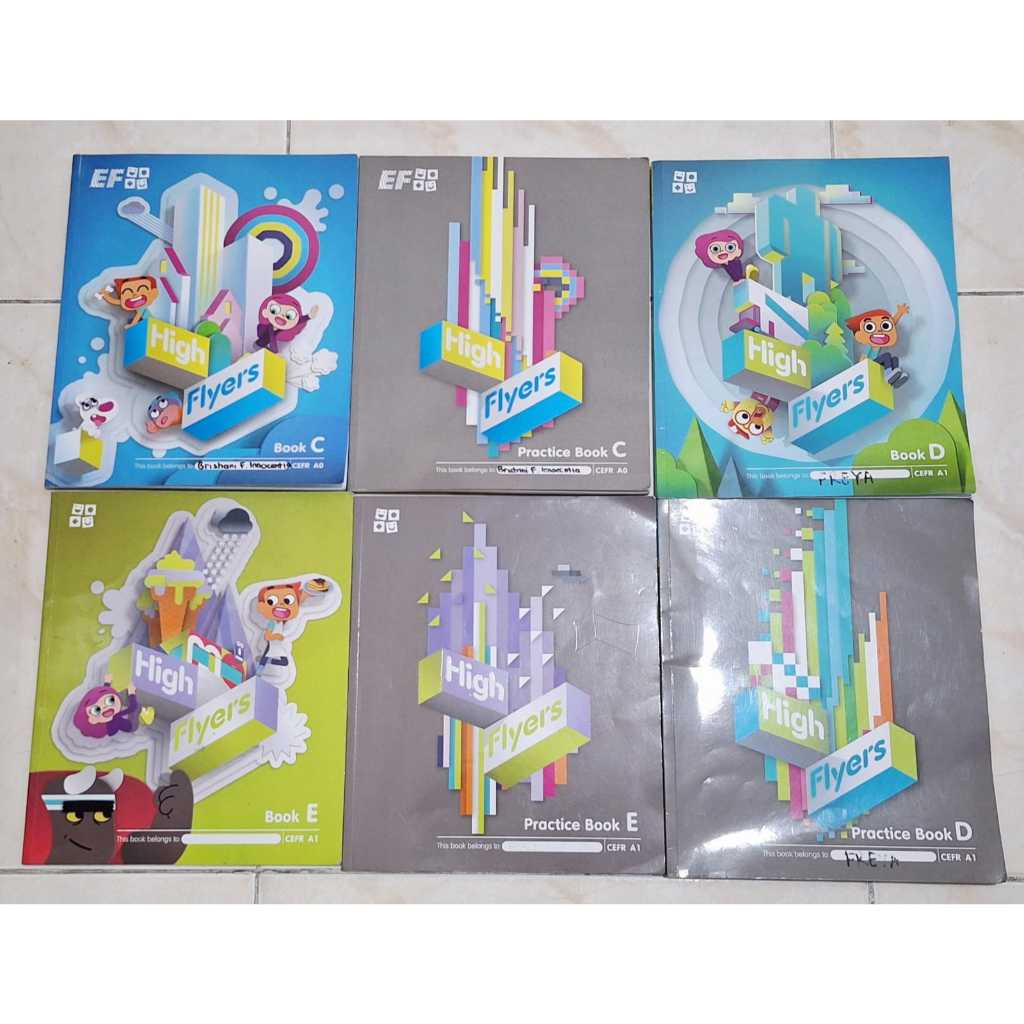 Buku Paket EF English first English One - High Flyers C - Preloved - Bekas