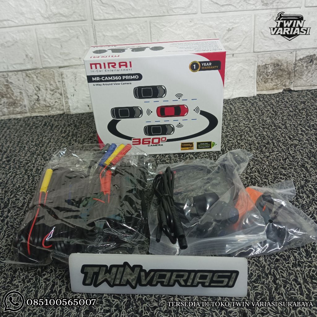 Mirai MR-CAM360 PRIMO 4-Way Around View Camera 360 Derajat Mobil