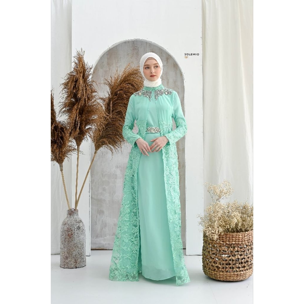 SOLEMIO MAXIDRESS / TERUSAN PANJANG / GAUN PESTA / GAMIS / BAJU MUSLIM MEWAH