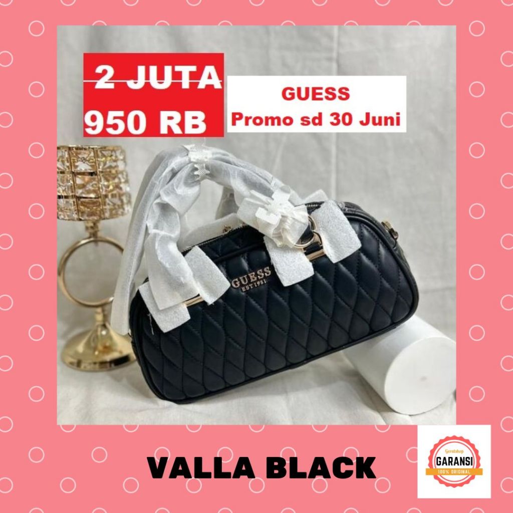 Tas Guess seri VALLA satchel bag 100% Original Store