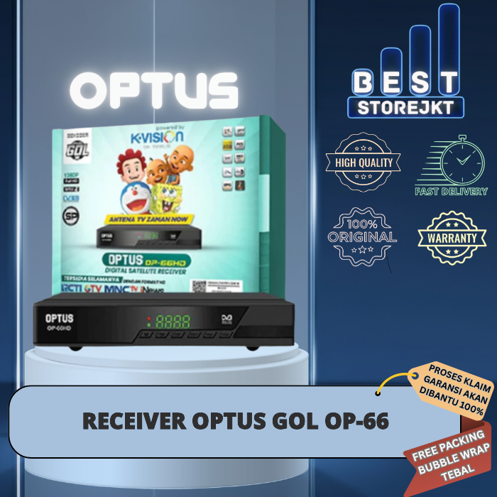 [BISA COD] Receiver Parabola Optus New OP 66 HD Bisa Buka MNC Group
