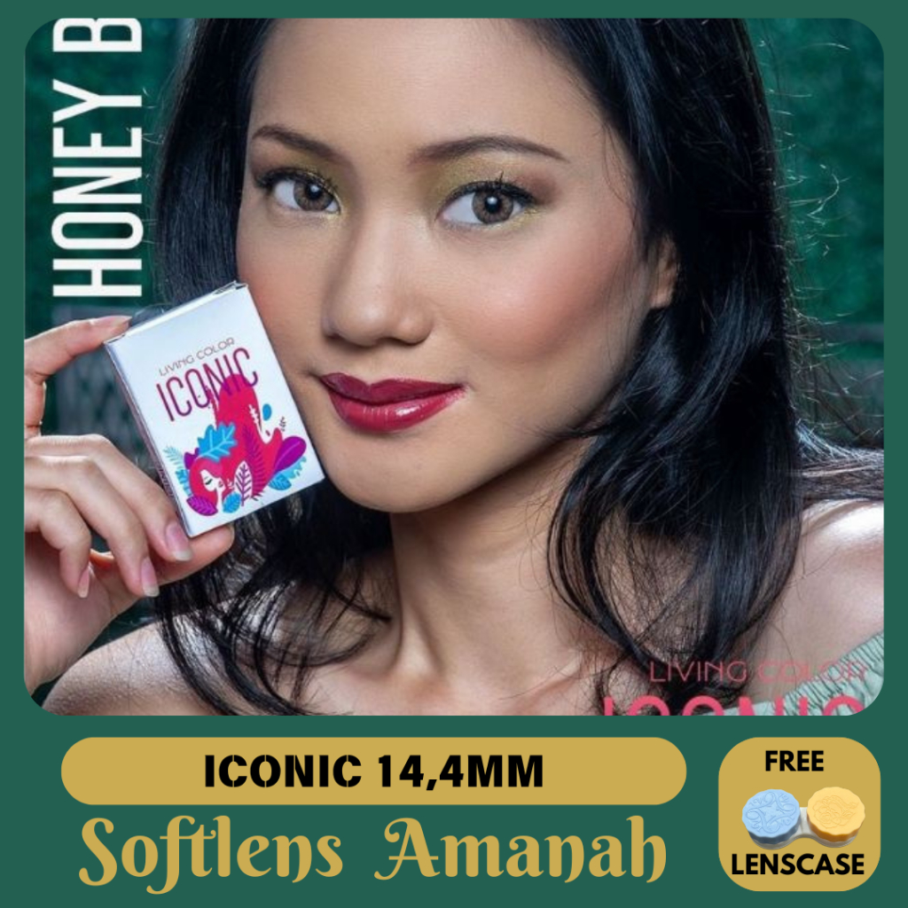 SOFTLENS ICONIC 14,4 MM NATURAL NORMAL  / SOFTLENS AMANAH / SOFTLEN / SOFLEN / SOFLENS / SOPLEN / SO