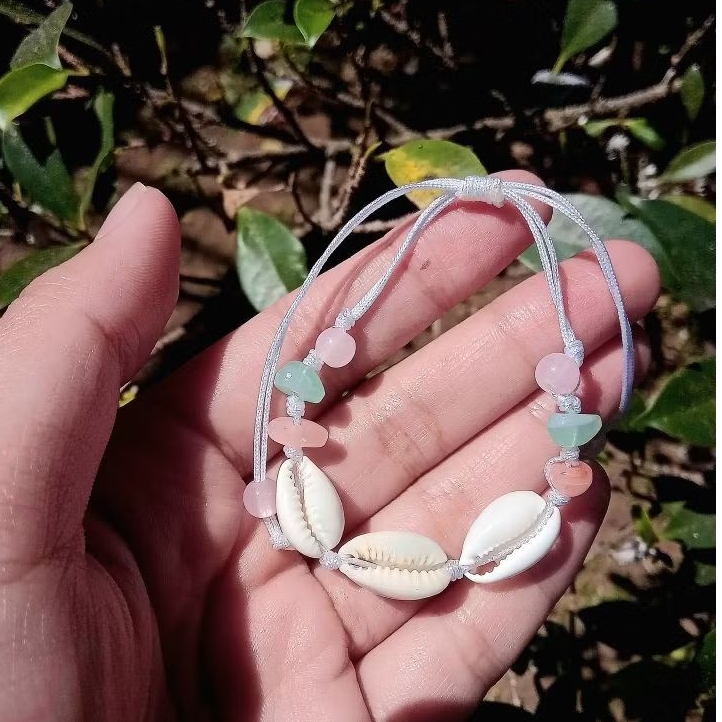 gelang kerang Bali wanita/gelang kerang kowok wanita/gelang tali serut