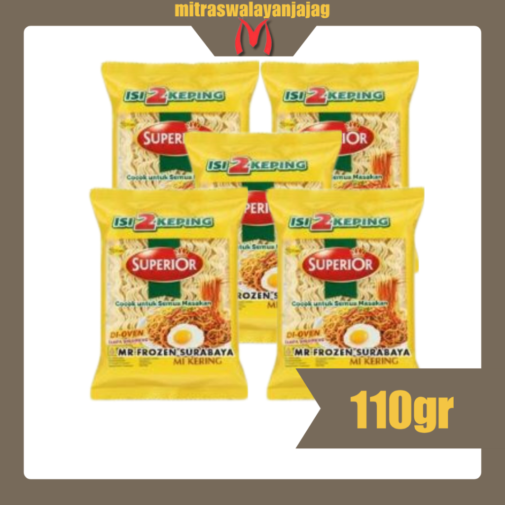 [PCS] SUPERIOR Mie Kemasan 110gr | Bahan Pokok Mie