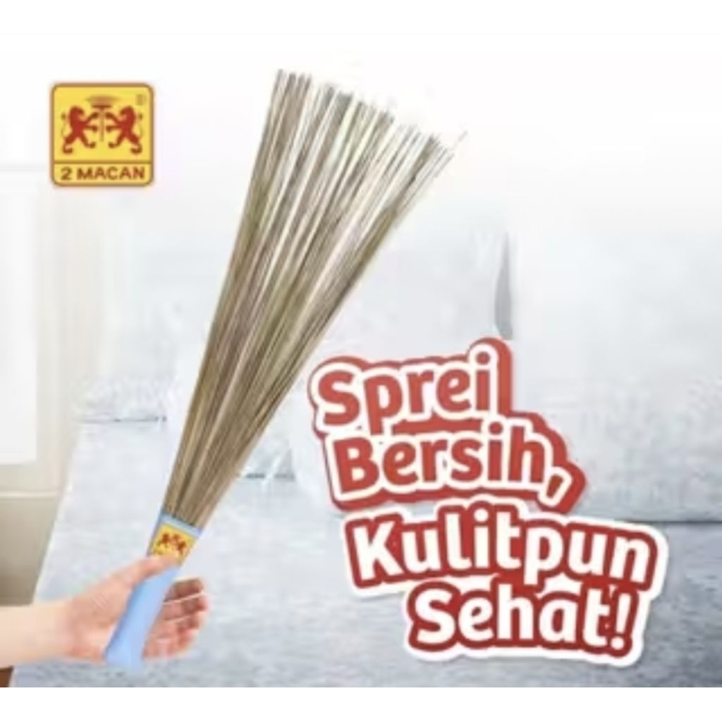 Sapu Penebah Kasur Lidi 2 macan