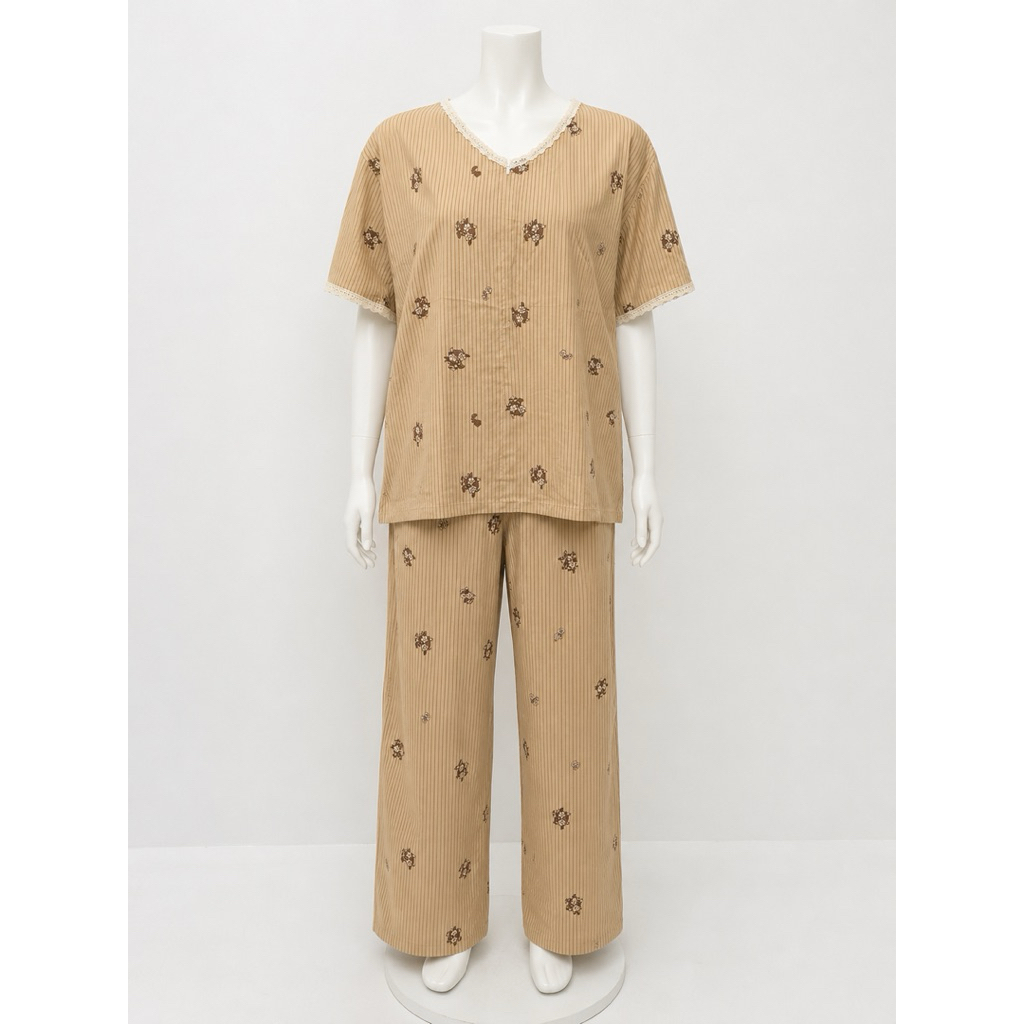 DASTER ONE SET LENGAN PENDEK daster one set renda bahan rayon viscose super adem dan jatuh