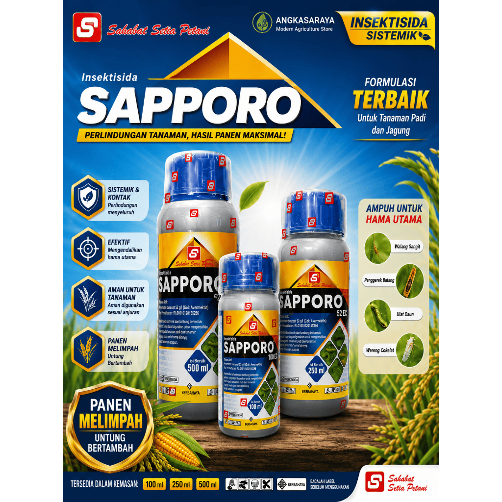 INSEKTISIDA SAPPORO 52 EC - Pembasmi Ulat