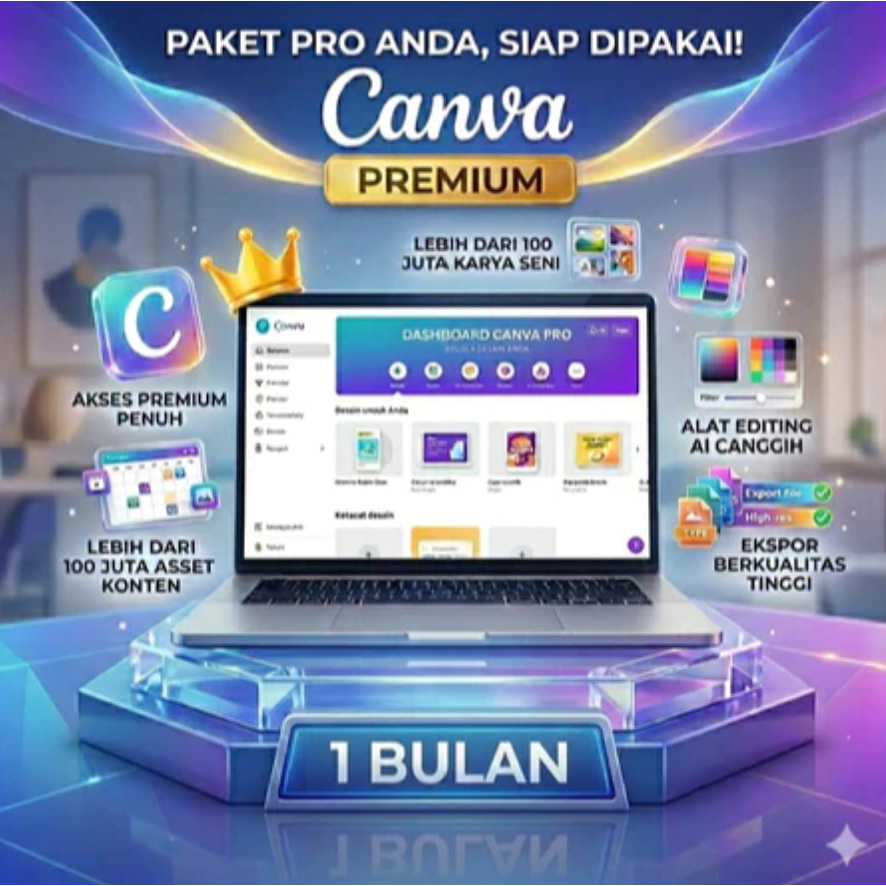 50.000++ Template Canva Premium & Template Canva Pro Desain Private 1 Bulan Siap Pakai