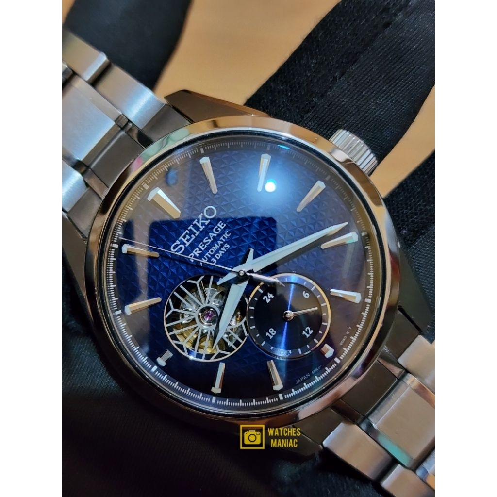 Jam Tangan Super Rare Original Seiko Presage Sharp Edge Asanoha Open Heart JDM Automatic Japan Made
