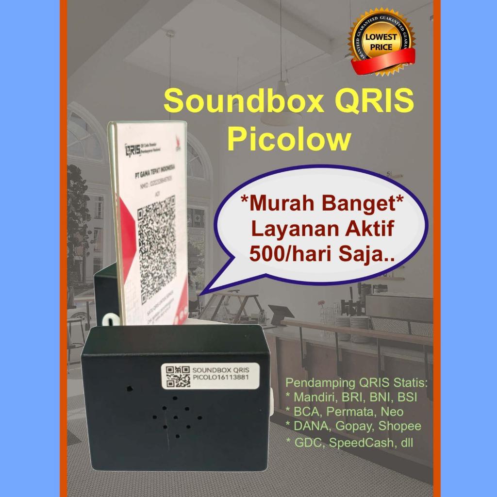 SoundBox QRIS Picolow Cuman 500 perHari