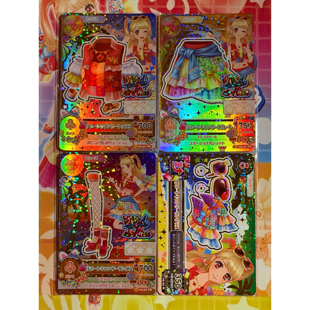 (Premium Rare) Kartu Aikatsu Official Japan Mikuru Natsuki Vivid Kiss Resort Cancer Coord.
