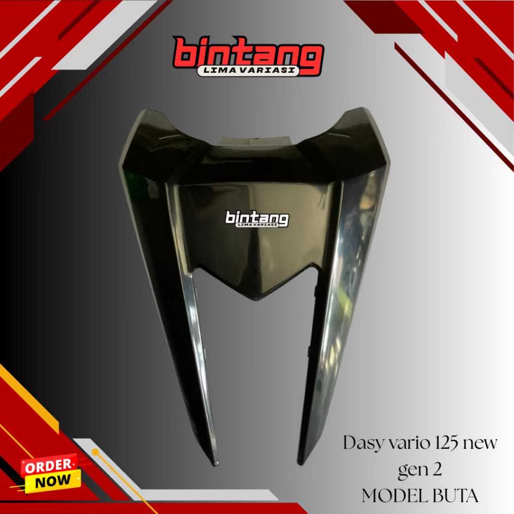 Cover Tameng Depan Hitam Vario 125 eSP K2V/64302-K2V-N30ZA Cover Plat Nomor Tameng Dasi Depan Vario 