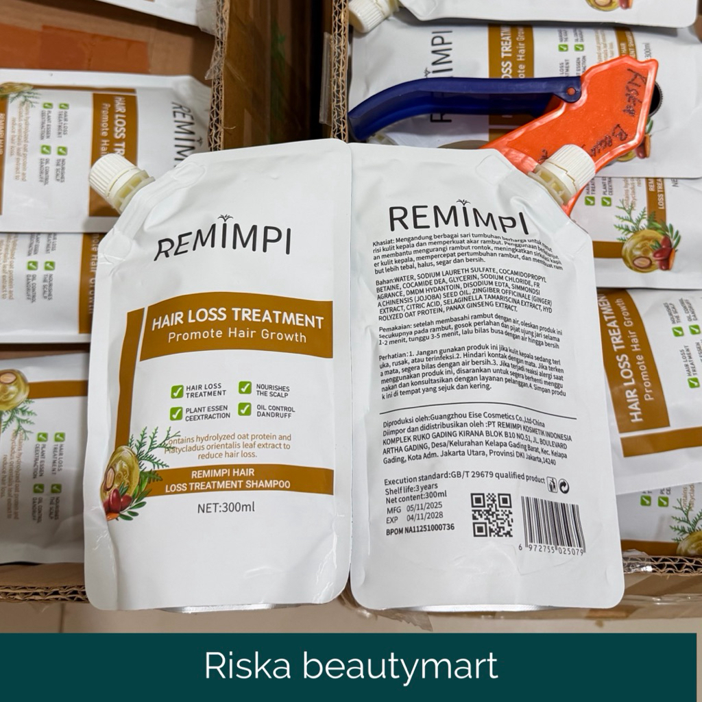 REMIMPI BPOM Hair Loss Treatment Shampoo Remimpi Original Penumbuh Rambut Shampo Anti Ketombe |Origi