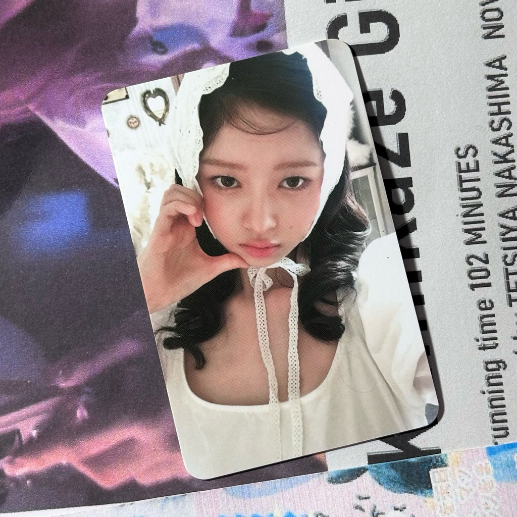 jual pc photocard official rei ive tudung withmuu ld luckydraw heartcheek hood wonyoung gaeul yujin 