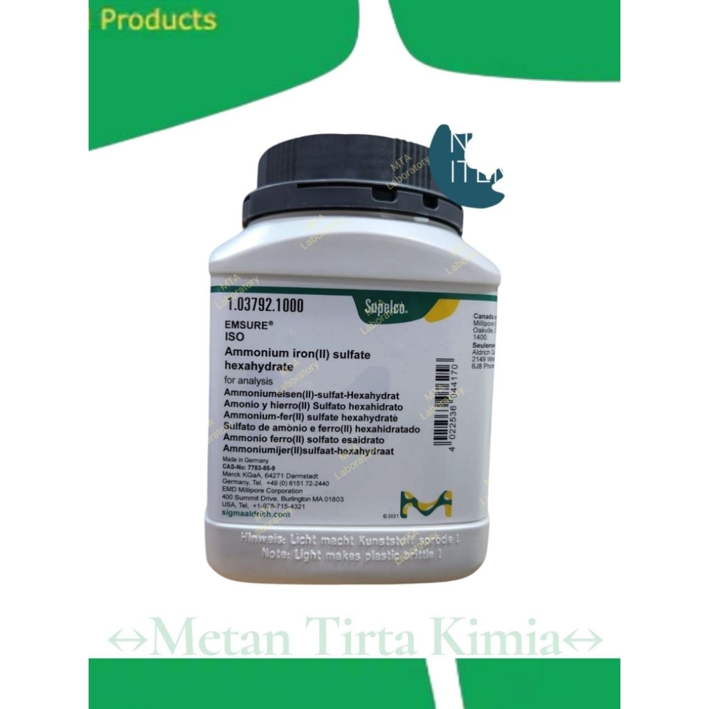 Ammonium Iron II sulfate Merck/Amonium iron sulfat 1.03792