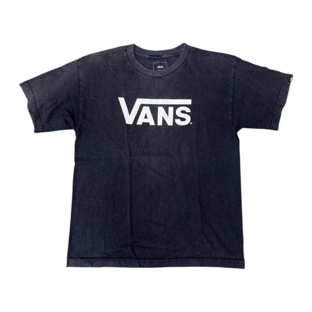 kaos pria vintage Vans hitam size XL