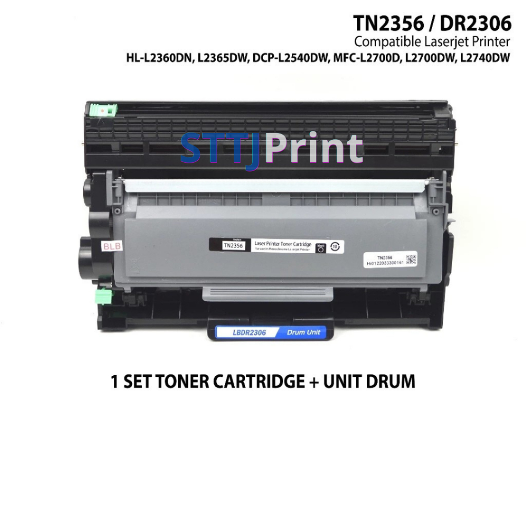 Satu set toner dan unit drum brother DCP-L2540DW / MFC-L2700D L2700DW / L2740DW / HL-L2360DN / L2365