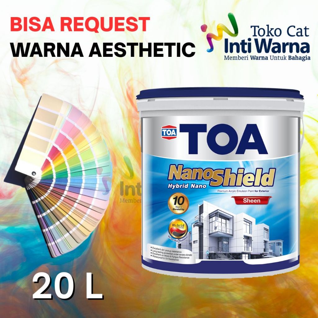 CAT TEMBOK TOA NANOSHIELD EKSTERIOR SHEEN 20 Lt