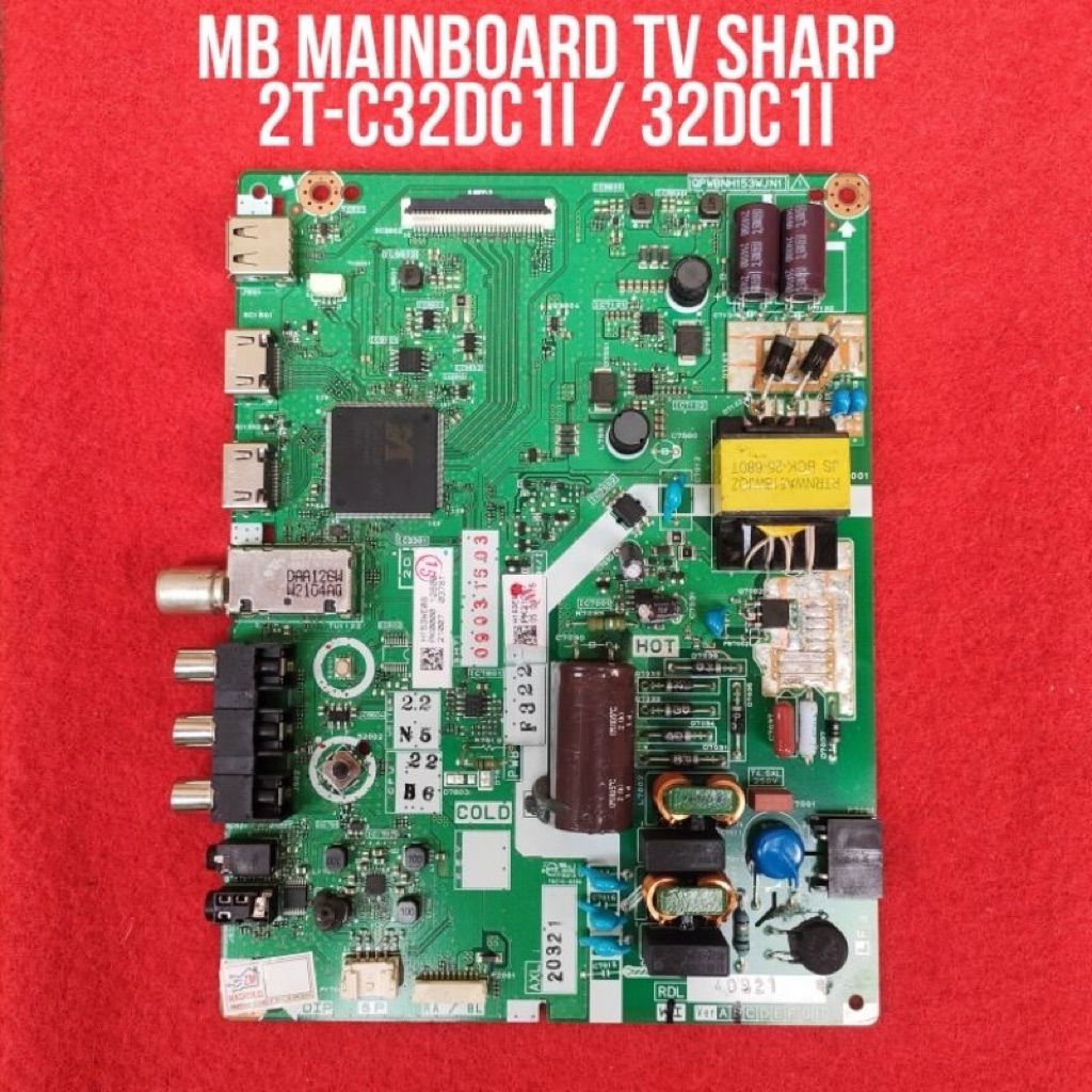 MAINBOARD DIGITAL TV LED SHARP 2T-C32DC1I MB 2T-C32DD1I ORIGINAL SHARP