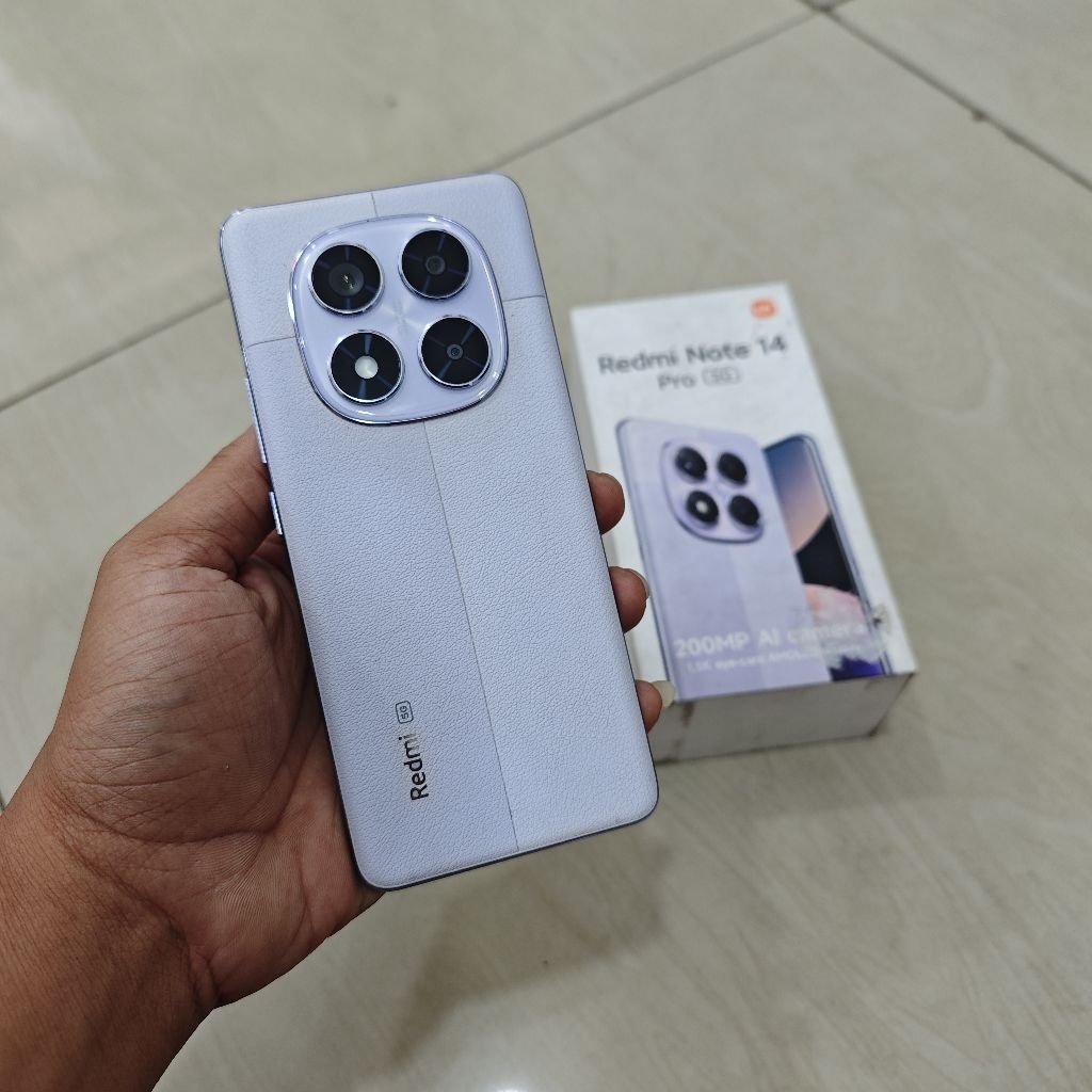 redmi note 14 pro 5g resmi ram 8/256 gb fullset second