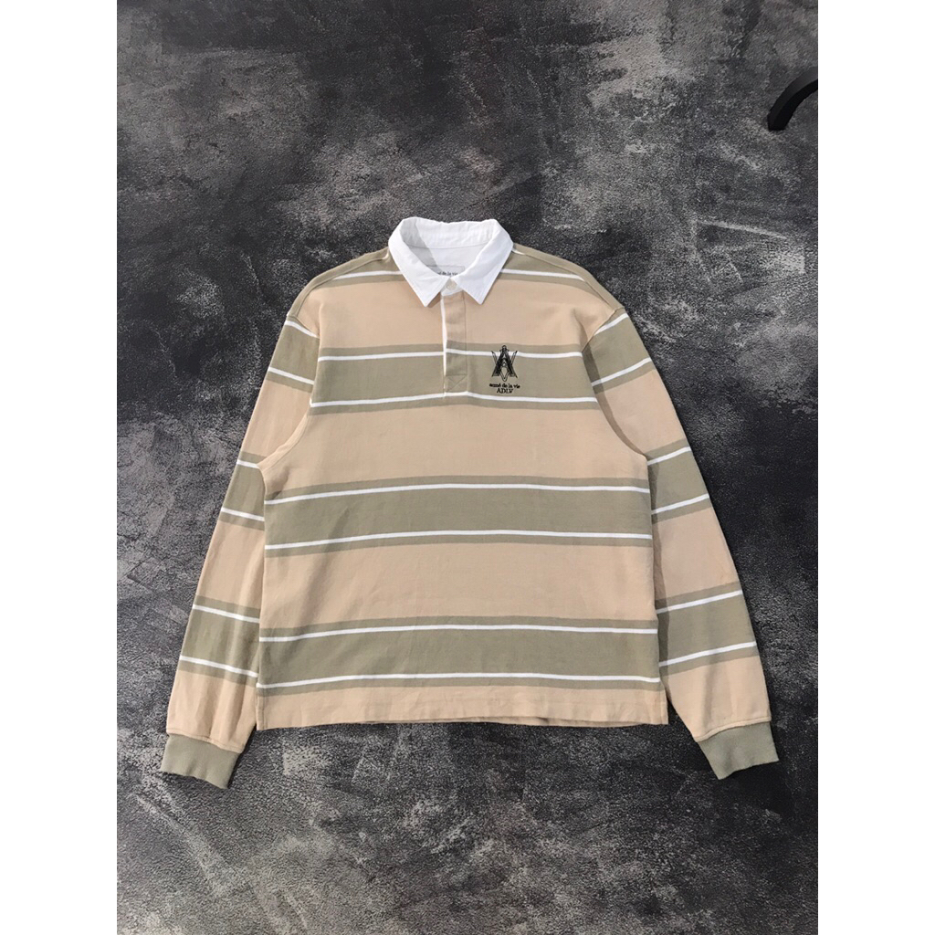 ADLV RUGBY POLOSHIRT STRIPED LONGSLEEVE SECOND LIKE NEW