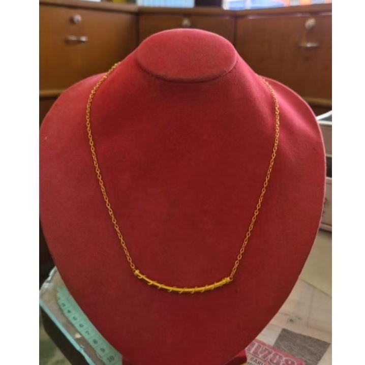 kalung bambu - emas 24k (LM)-emas 99,99-7gr