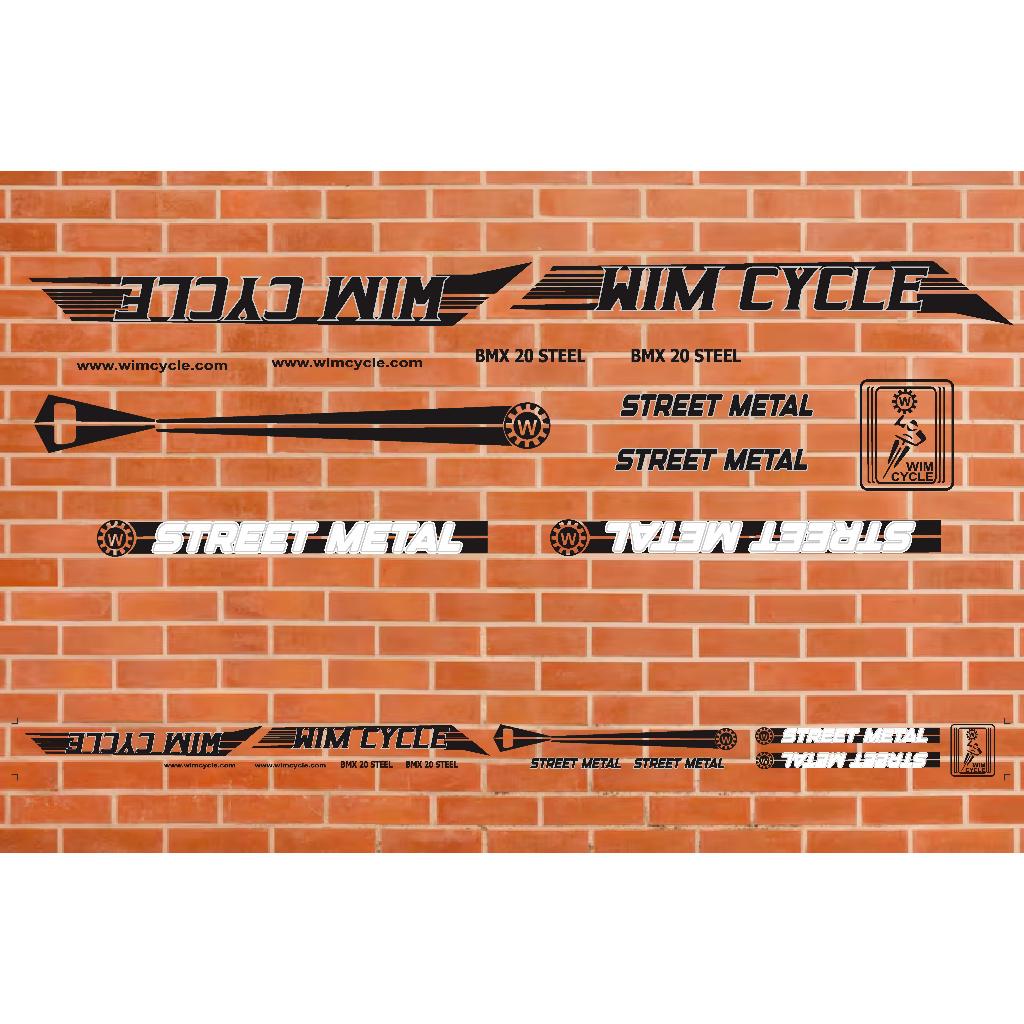 sticker sepeda wimcycle bmx 20 steel street metal variasi