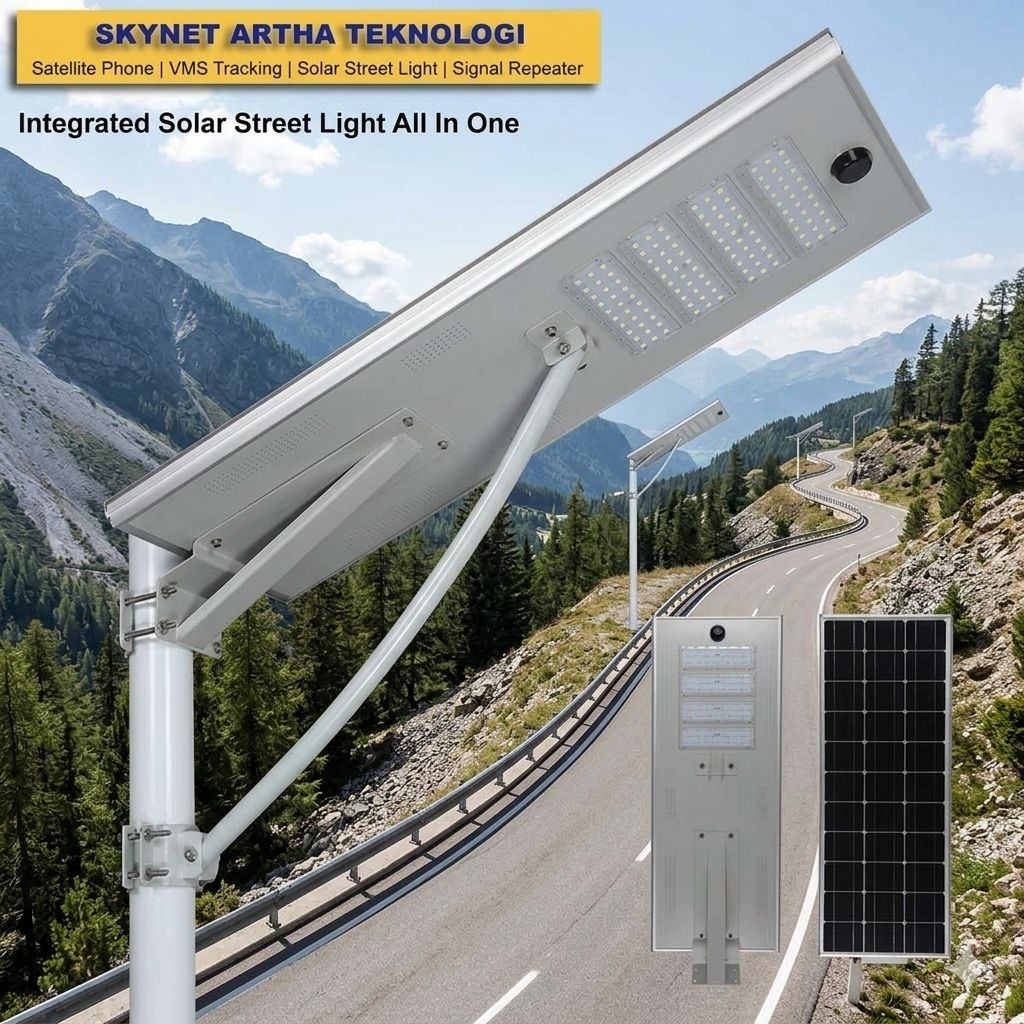 LAMPU PJU TENAGA SURYA (PJUTS) ALL IN ONE 60W – ICM 60 AIO