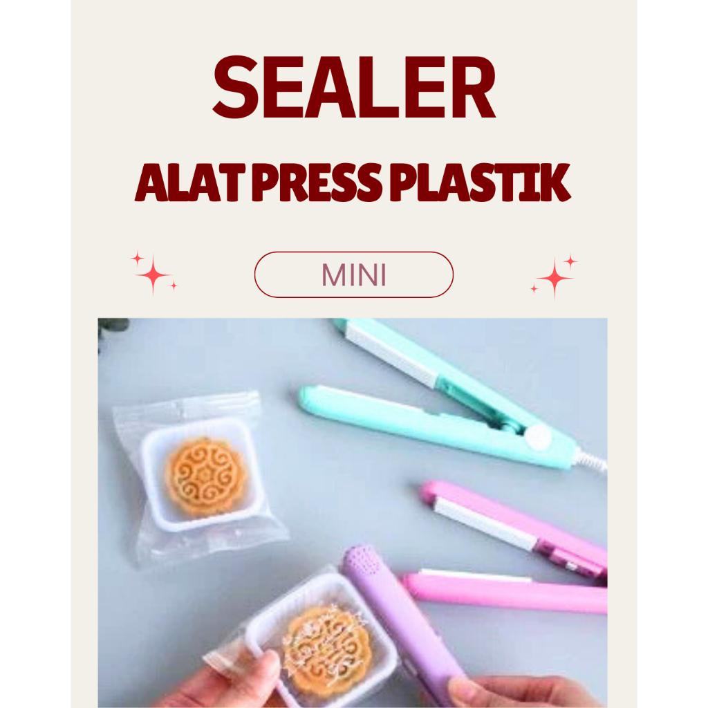 Alat Press Plastik Mini Sealer Serbaguna Perekat Kemasan Makanan Ringan Snack Portable Las Plastik T