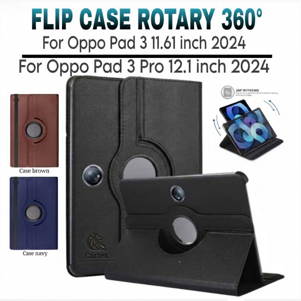 Case Rotary Oppo Pad 3 11.61 Inch / oppo Pad 3 Pro 12.1 Inchi 2024 / case oppo pad 3 / case oppo pad